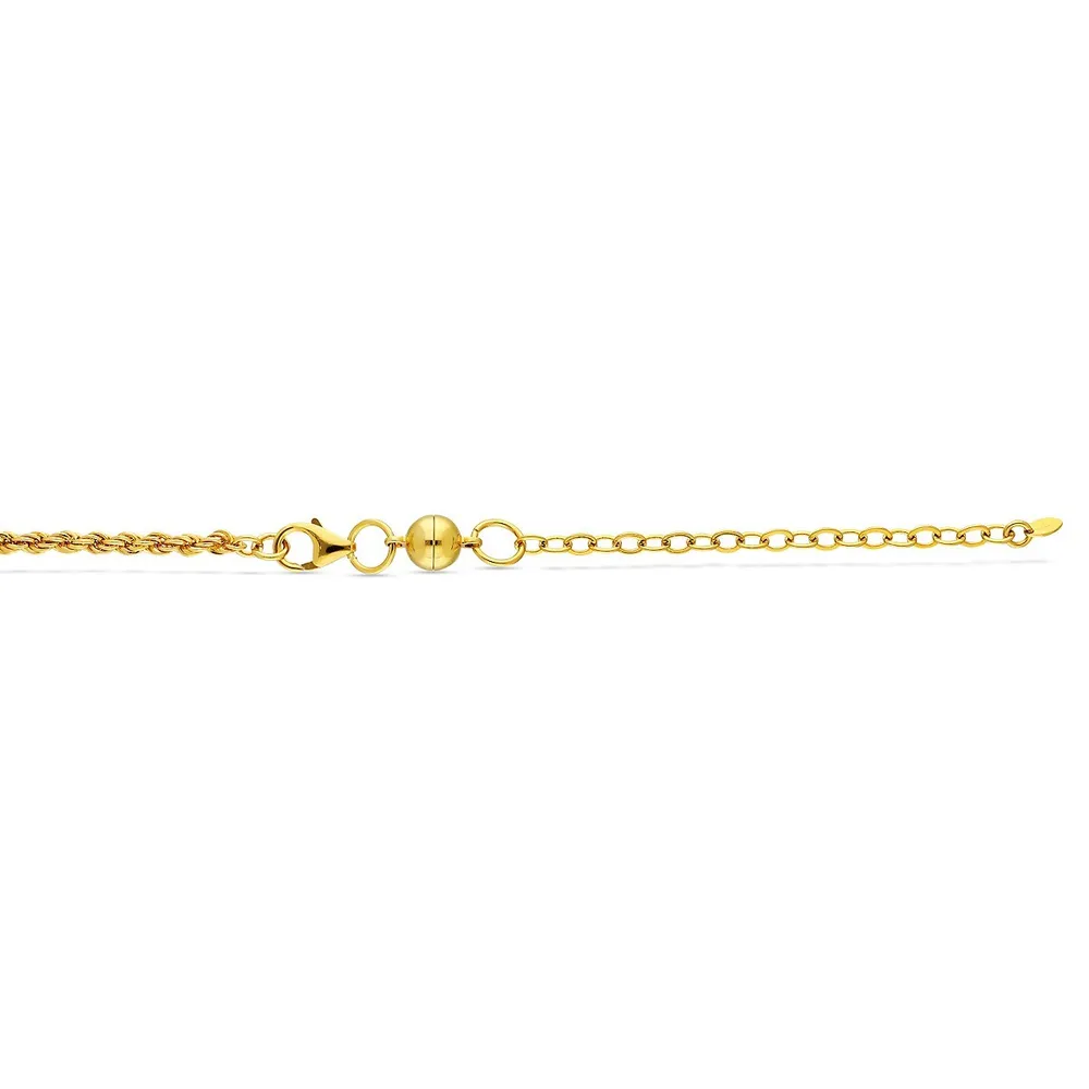 18kt Gold Plated 4.5" Chain Extender With Magnetic Clasp