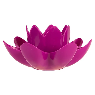 7.5" Magenta Hydro Tools Pool Or Spa Floating Flower Candle Light