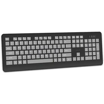 Rechargeable Wireless Keyboard, 105 Keys, 2.4ghz