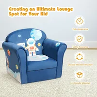 Kids Astronaut Sofa Children Armrest Couch Toddler Furniture