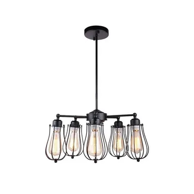 Pendant Light, 18.8 '' Width, From The Broadway Collection, Black
