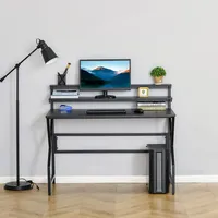 47" Computer Desk With Elevate Shelves