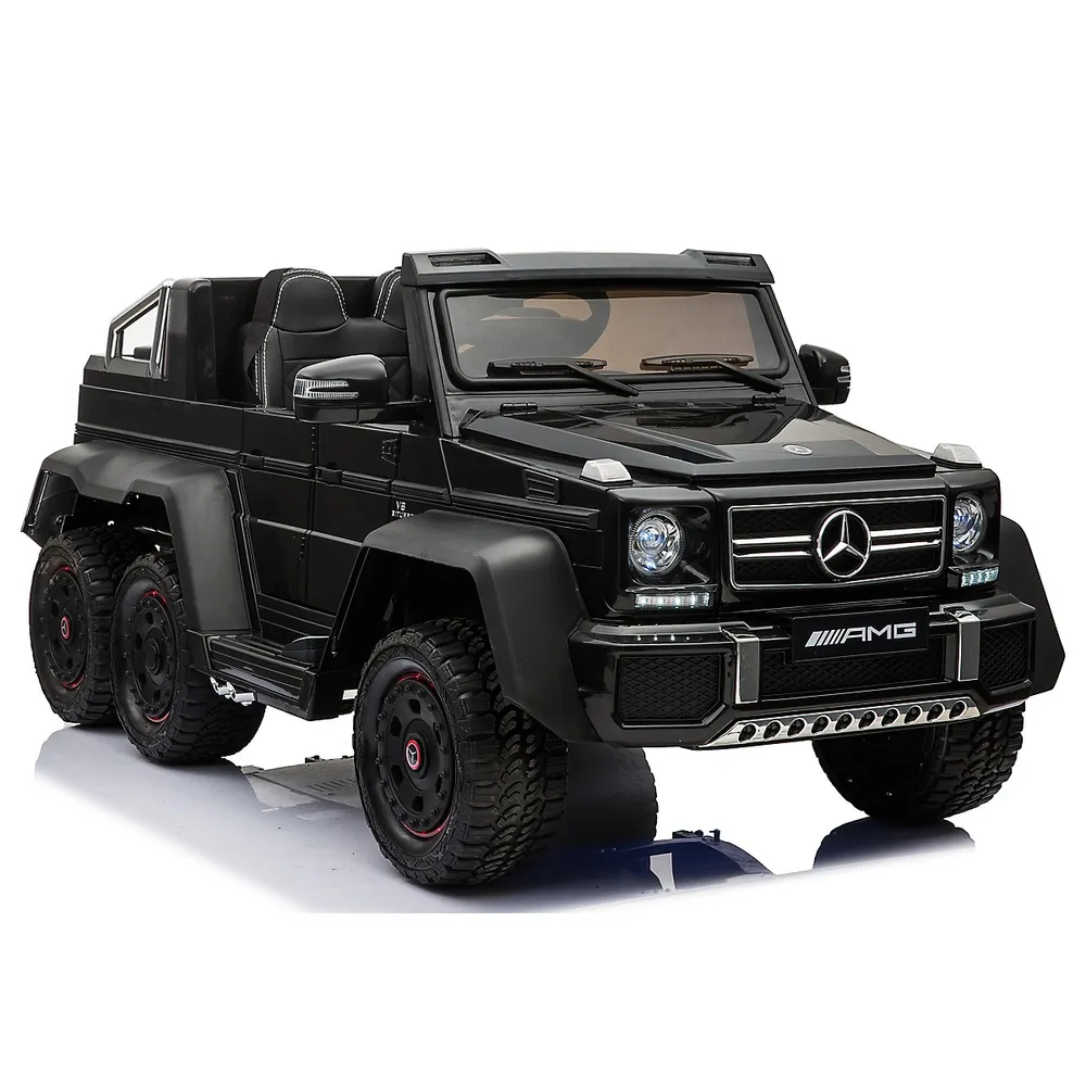12v Ride-on Mercedes-benz Amg G63 6x6 With Extra Seat For Parents, Remote Control, LED Lighting, Leather And Mp3