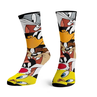 Looney Tunes Bugs Bunny Daffy Duck Characters Crew Socks
