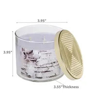 14 Oz 3 Wick Jar Candle With Lid