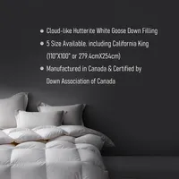 725 Fill Power Canadian Hutterite White Goose Down Duvet 700tc Pure Cotton Casing With Corner Ties Carmel Awarded All Season