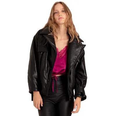 Love Drunk Leather Bomber