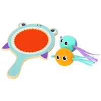 Toss And Catch Game - 3pcs - Shark Paddle And Balls Set, Ages 3+