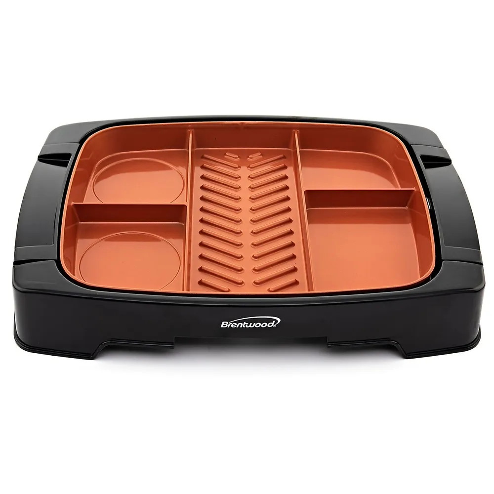 Brentwood Appliances 1,000-Watt Indoor Electric Copper Grill