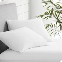Premium Pillow Protector 2 Pack - 100% Waterproof Vinyl Free Hypoallergenic