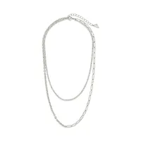 Collins Cz Layered Chain Necklace
