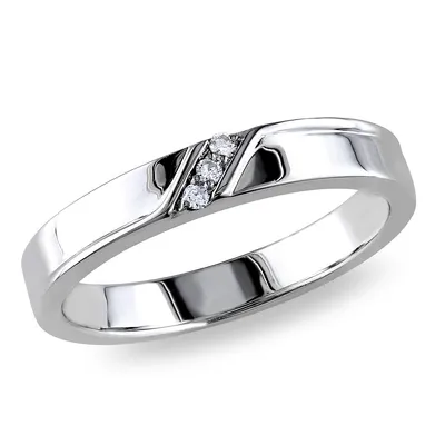 Men's Diamond Accent Ring Sterling Silver