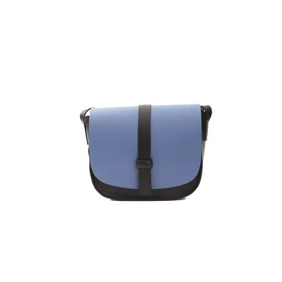 Blue Leather Crossbody Women's Bag