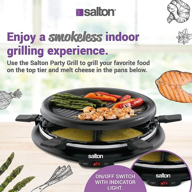 Salton Party Grill/Raclette – 8 person 