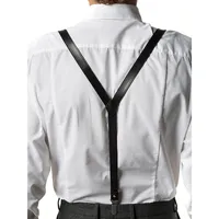 Luster Y-back Suspenders Bow Tie Set