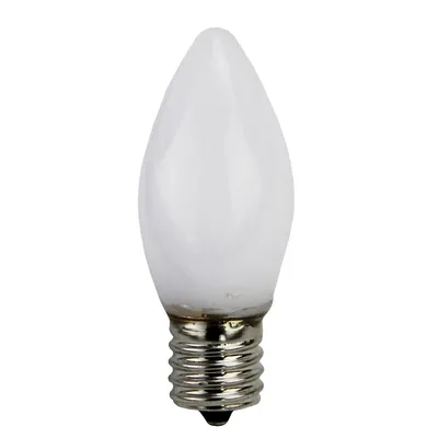 Pack Of 4 Opaque White C9 Led Christmas Replacement Bulbs