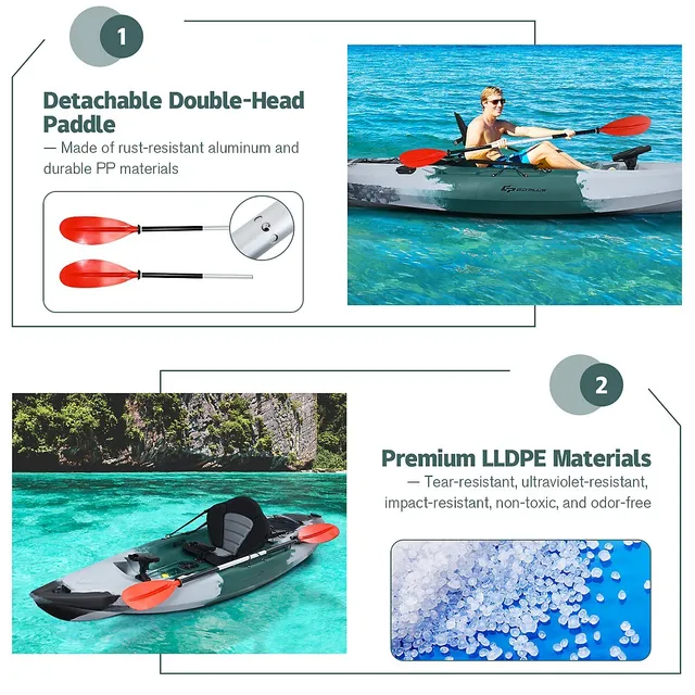 Kayak - BLAZE Single with backrest and rod-holders