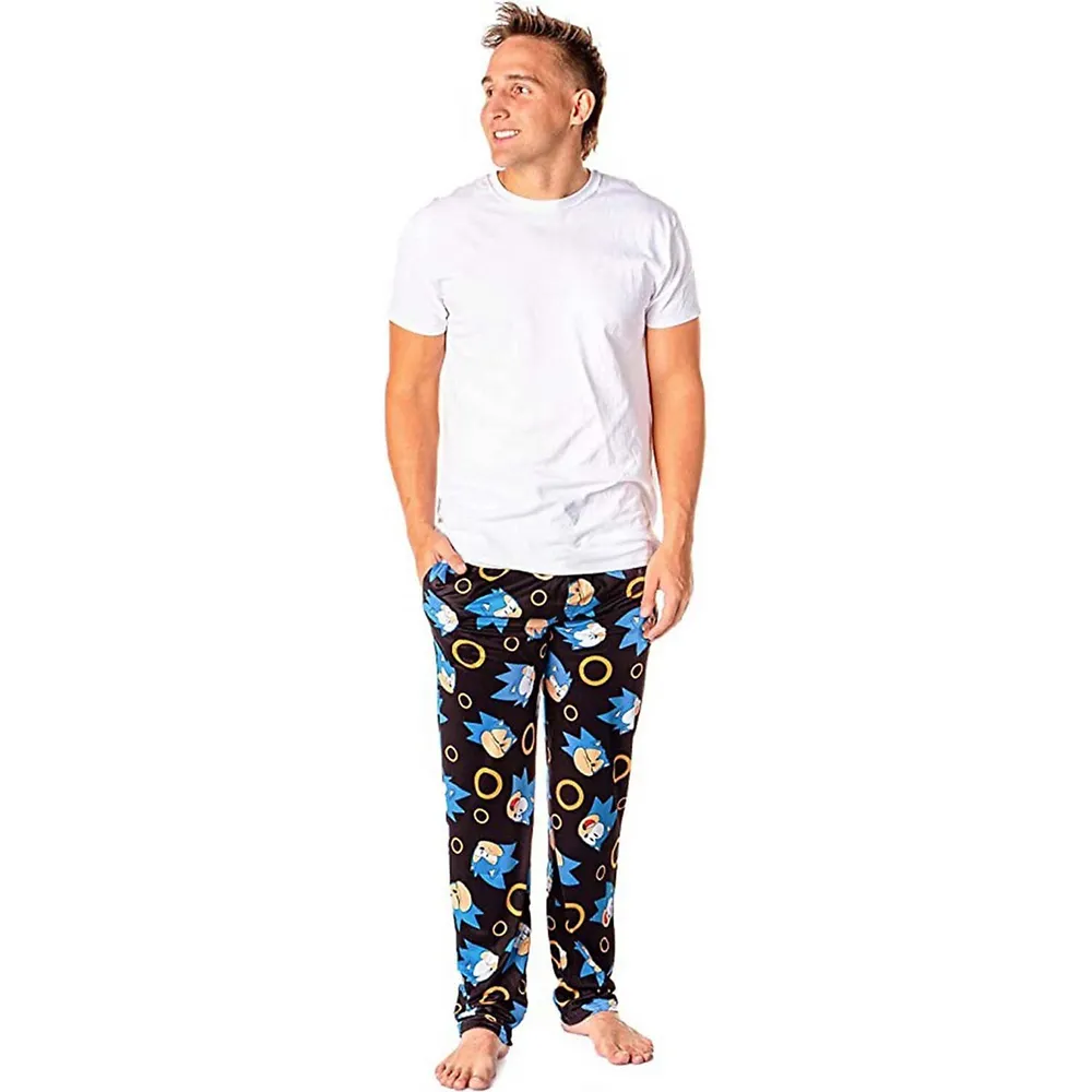 Komar Kids Little/Big Boys 4-10 Long Sleeve Color Block Sonic Pajama  T-Shirt & Solid Pajama Pants Set | Dillard's