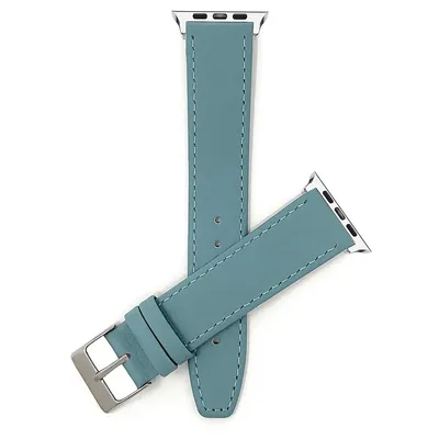 Thin Leather Watch Band With Stitch For Apple 38mm/40mm, Strap Series 9/8/7/6/5/4/3/2/1, Se