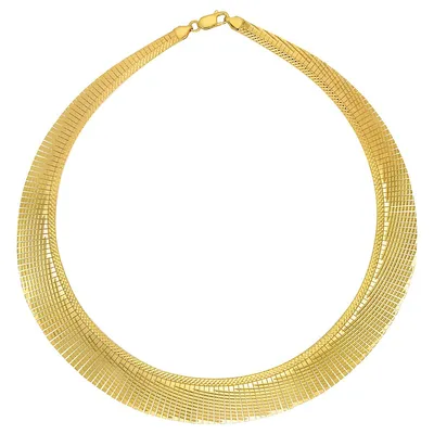 18kt Gold Plated 17" Cleopatra Collar Necklace