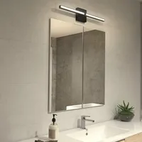 Convertible Pro Modern Bathroom Vanity Light Fixture, Matte Black