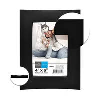 4x6 Black Curved Picture Frame