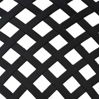 Black Checkered Cast Aluminum Patio Garden Bench - 2 Person