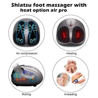 Foot Massager Kneading Shiatsu Therapy Plantar Massage Heat Air Compression
