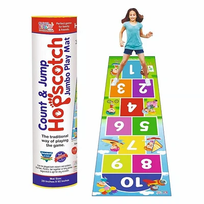 Hopscotch Count & Jump Jumbo Play Mat Family, Kids Party Game