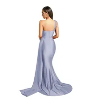 Ps6321 One Shoulder Gown With Side Piece