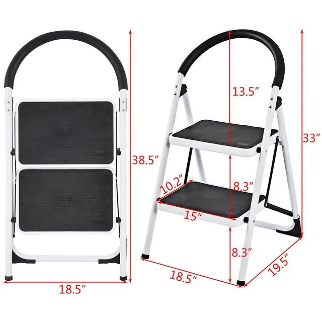 Costway HD EN131 Aluminum Platform Drywall Step Up Folding Work Bench Stool  Ladder