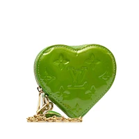 Pre-loved Monogram Vernis Heart Coin Pouch