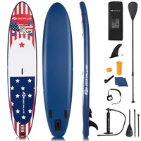 11' Inflatable Stand Up Paddle Board Surfboard W/aluminum Paddle Pump