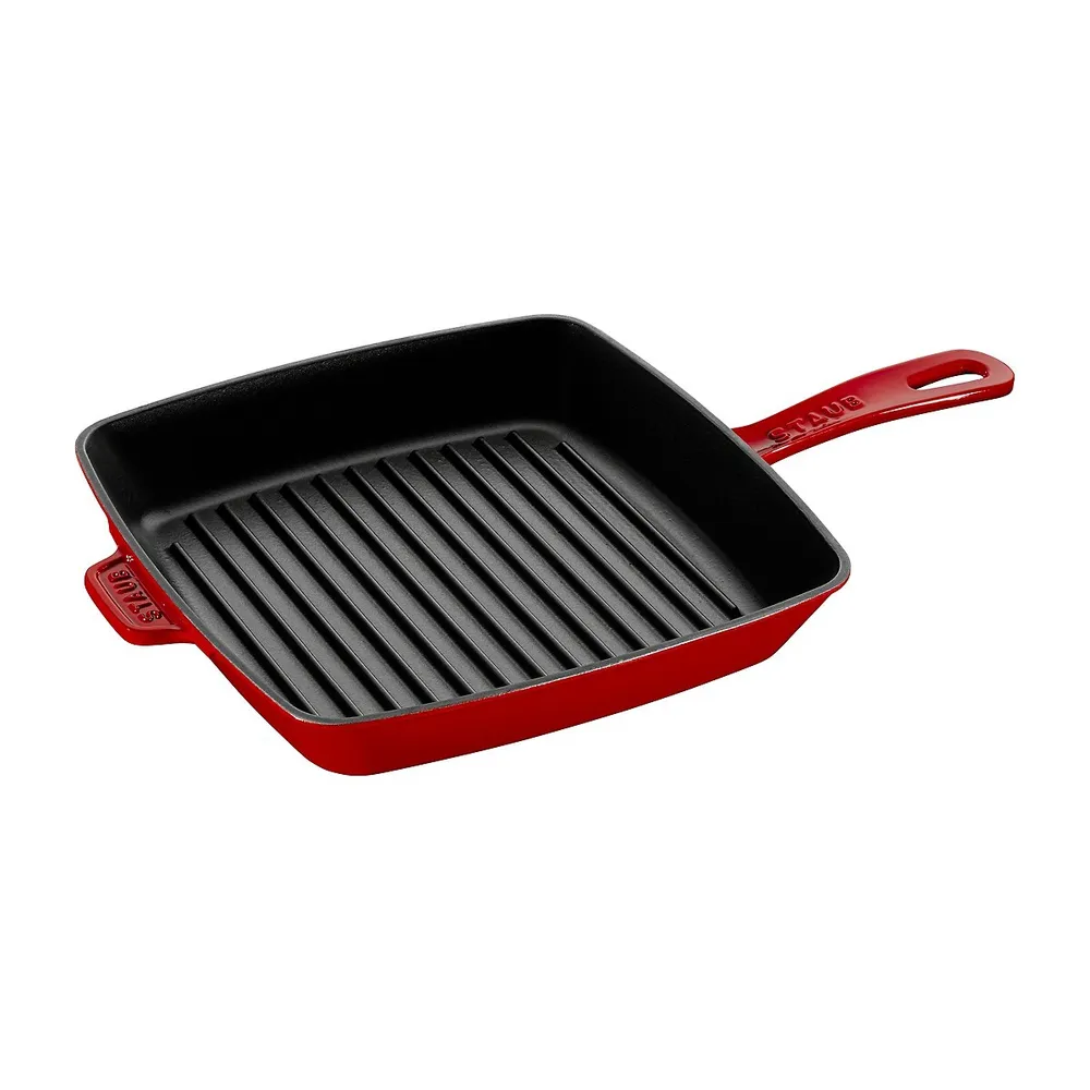 Staub Cast Iron - Fry Pans/ Skillets 11-Inch, Traditional Deep Skillet, Cherry