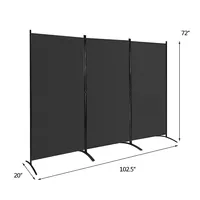 3-panel Room Divider Folding Privacy Partition Screen For Office