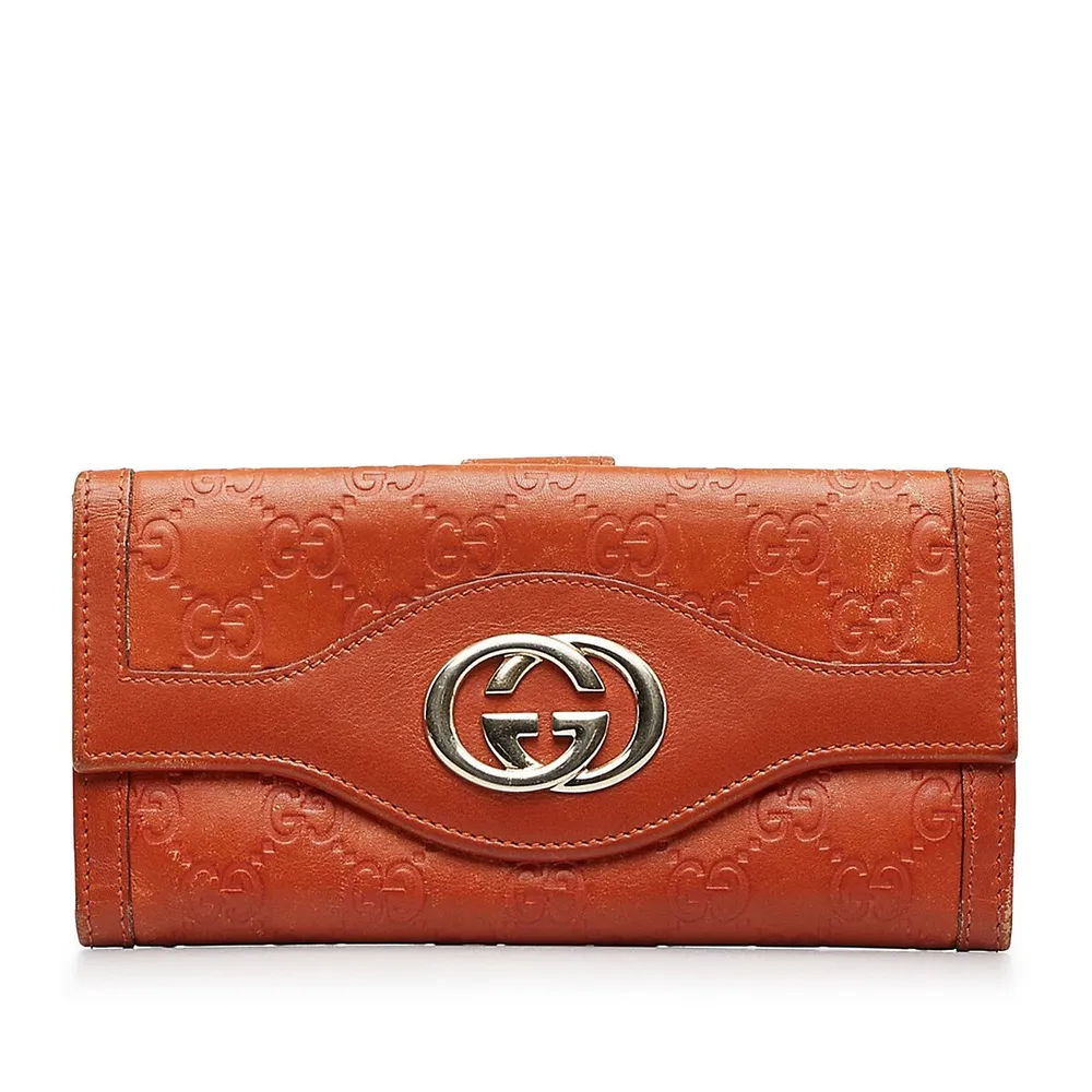 Pre-loved Guccissima Long Wallet
