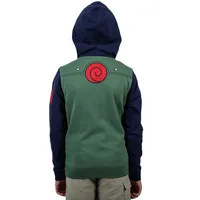 Naruto Kakashi Cosplay Kids Green Hoodie Sweater