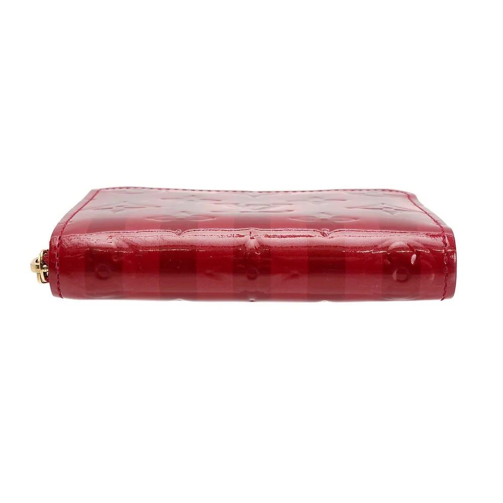 Louis Vuitton Coin Purse Red Patent Leather Wallet (Pre-Owned)