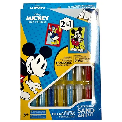 Glittering Sand Art Set: Mickey Mouse 15pcs