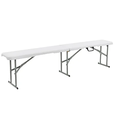 6 Ft Portable Folding Bench Outdoor Picnic Bench 550 Lbs Limited For Dining