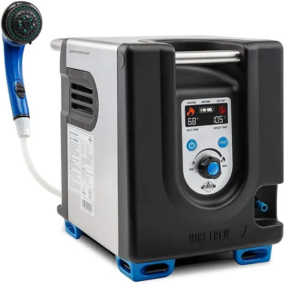 Portable Propane Water Heater & Shower Pump W/built-in Battery