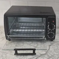 Toaster Oven, 4 Slice Capacity, Temperature Control, 1000 Watts