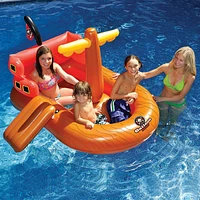 64" Galleon Raider Inflatable Swimming Pool Pirate Ship Floating Boat Toy