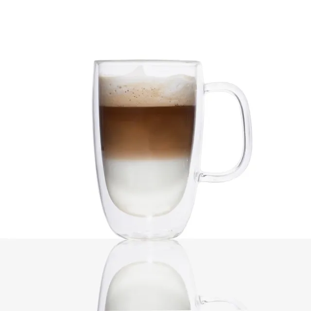 Double Wall Empilable Stackable Mug 450ml (Set of 4) Brilliant