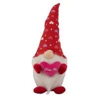 16" Red Hearts Kiss Me Valentine's Day Gnome