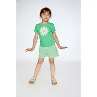 Crinkle Jersey Top With Applique Spring