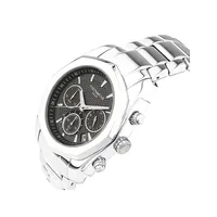 Men's Solar Chronograph Watch In Stainless Steel