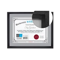 8.5x11 Document Or Picture Frame Black
