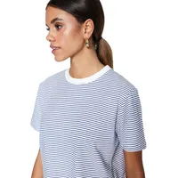 Woman Regular Fit Basic Crew Neck Knit T-shirt