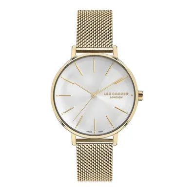 Ladies Lc07249.130 3 Hand Yellow Gold Watch With A Yellow Gold Mesh Band And A Silver Dial